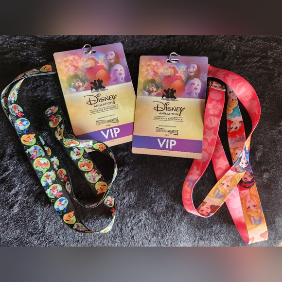 VIP disney animation poster and 2 lanyards - Picture 3 of 4